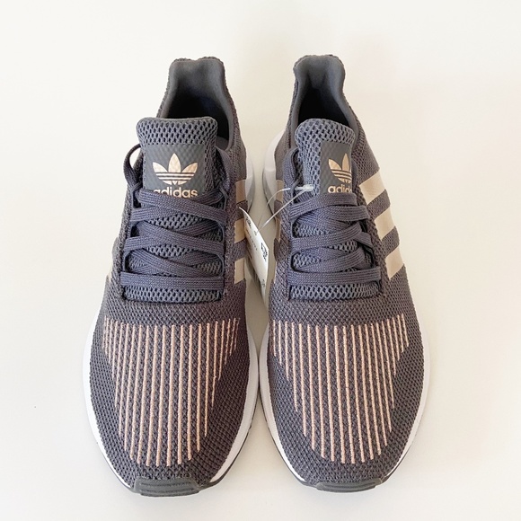 Adidas Gray Rose Gold Swift Run Sneakers CQ2598 - Picture 2 of 9
